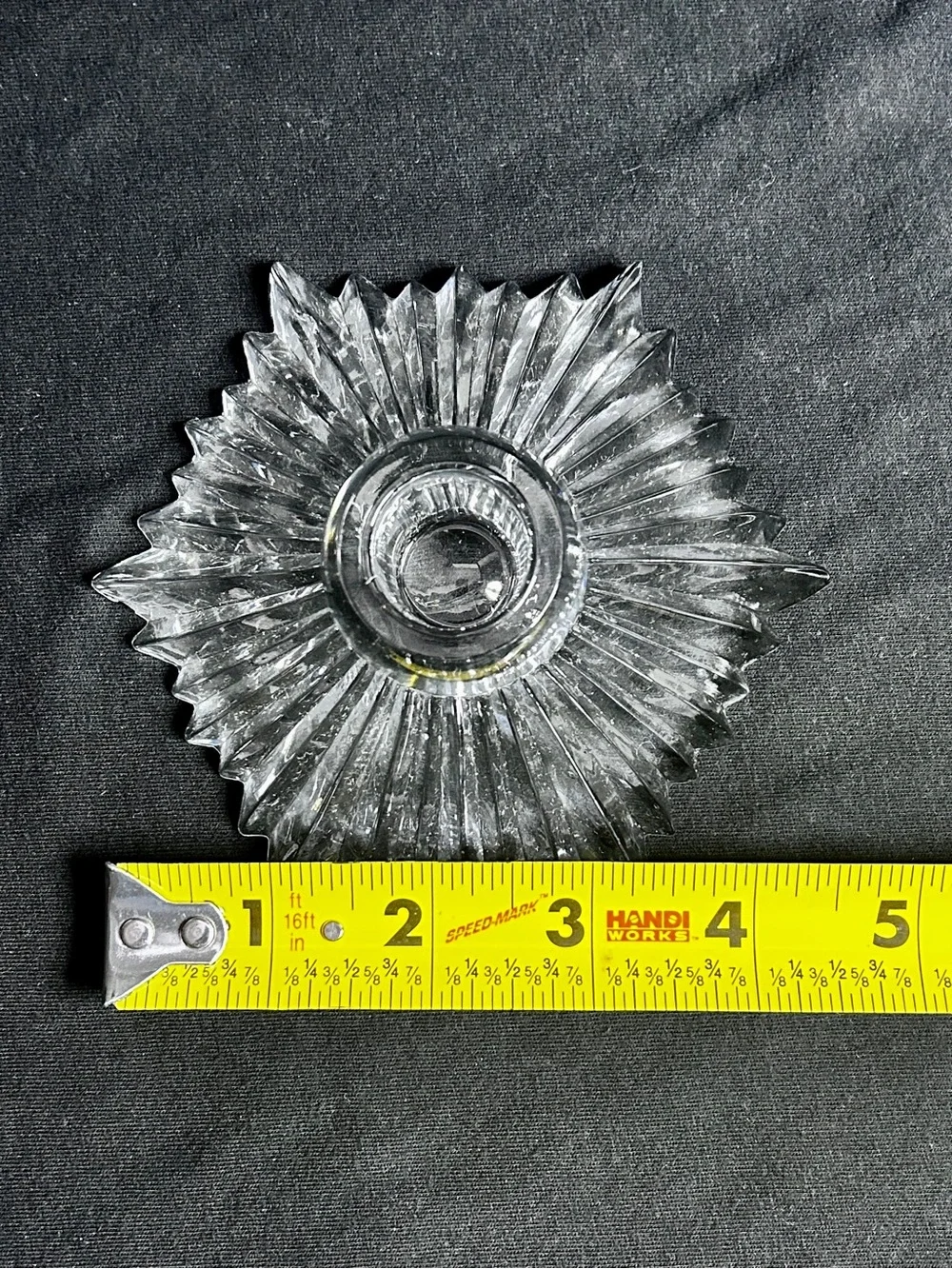 Set of Vtg Mikasa Crystal Motion Starburst Art Glass Candle Holders Austria